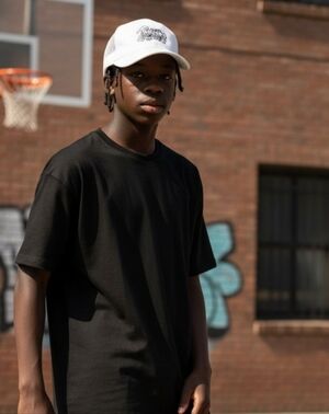 NWOT White Trucker Baseball Snapback Hat with Black Trust Nobody Script